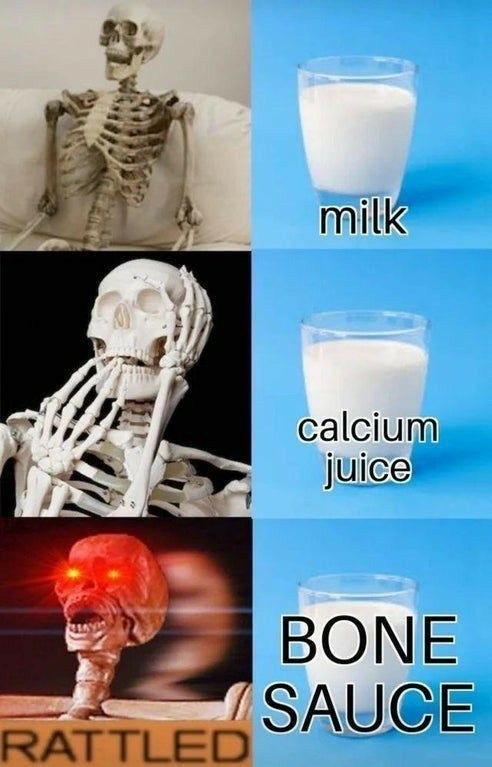 damn… bone sauce hits different - meme