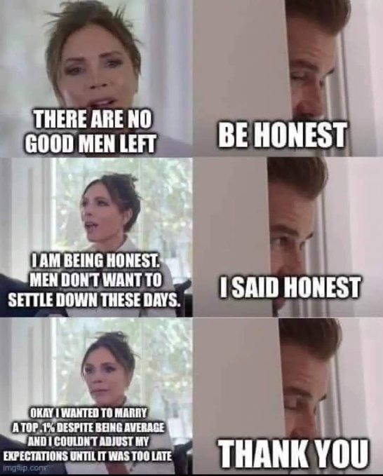 average women do not want average men - meme