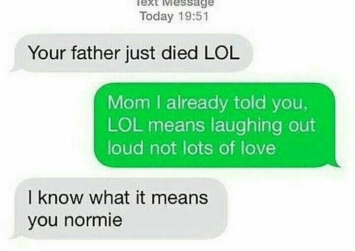 Fucking NORMIE - meme