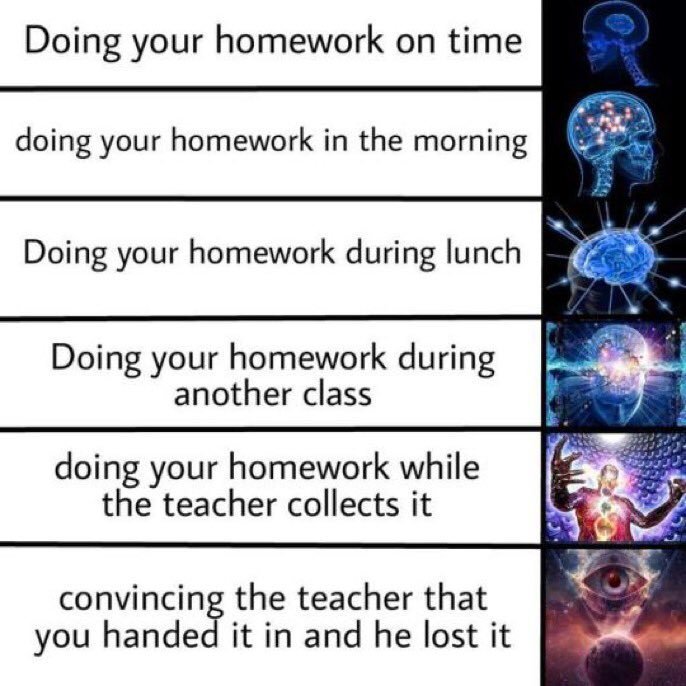 Homework skills! - meme