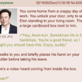 Elon gives anon a catgirl
