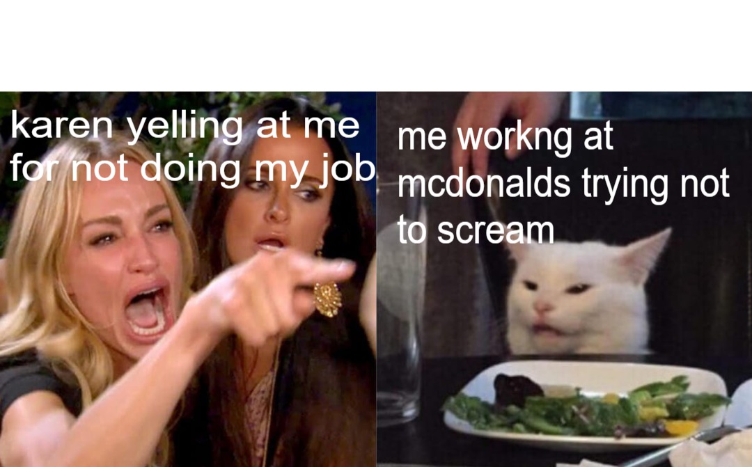 im working at mcdonalds - meme
