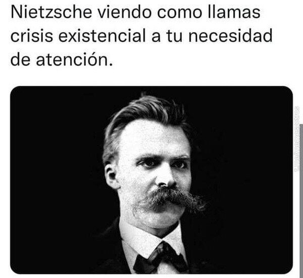 Meme filosófico de Nietzsche