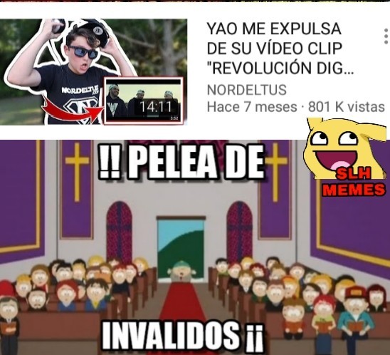 PELEA DE INVALIDOS!! - meme