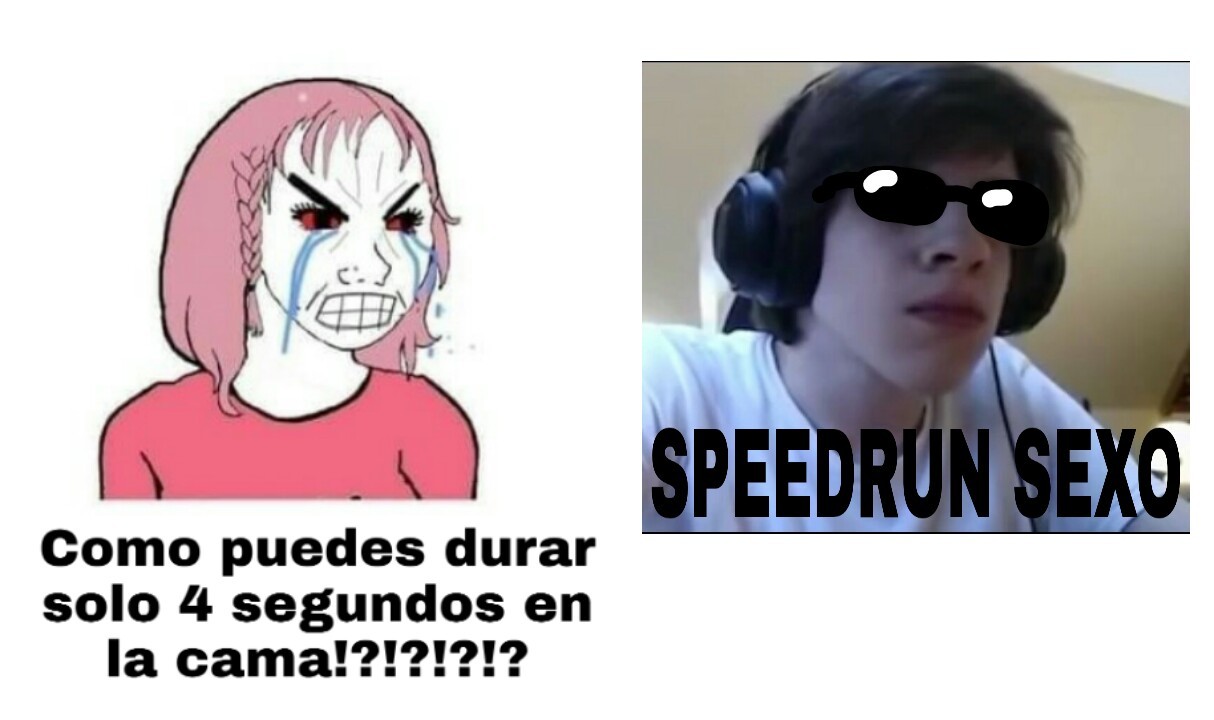 speedrun sexo - meme