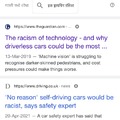 Yes folks, driving too is racist.
