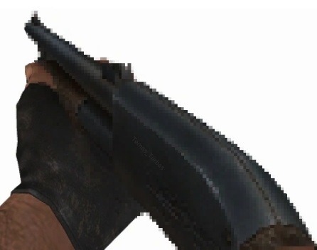 Recreé un sprite de la escopeta de Doom, con una imagen de la escopeta corredora de Left 4 Dead. - meme
