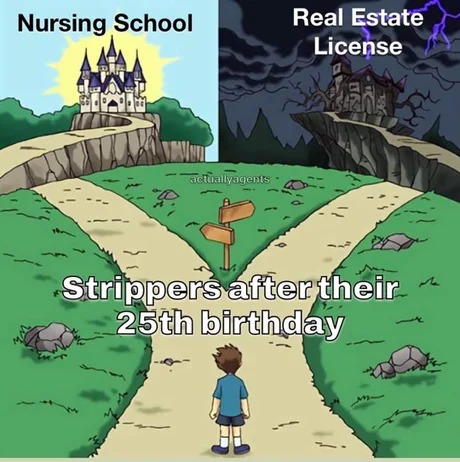 Strippers after thery 25th birthday - meme