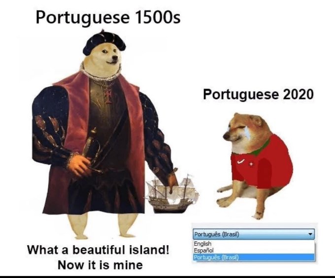 Hubo una época en la que Portugal y España se dividieron el mundo - meme