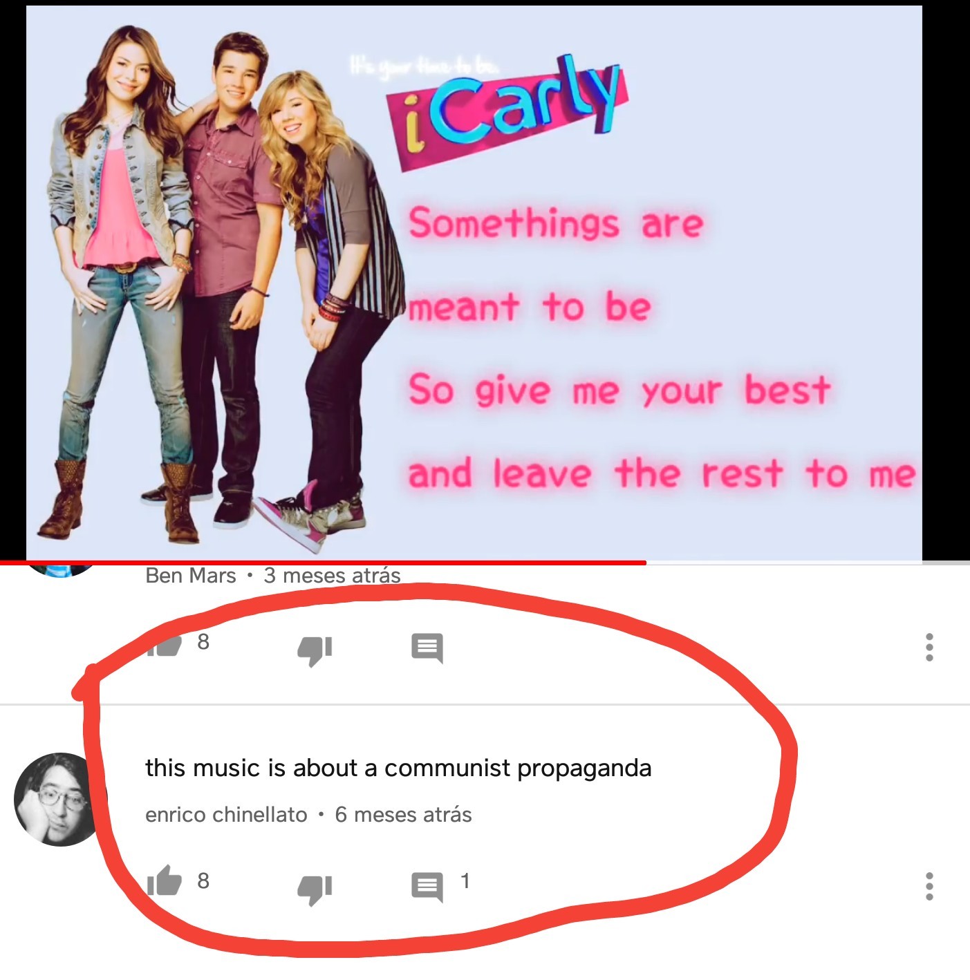 Icarly comunista - meme