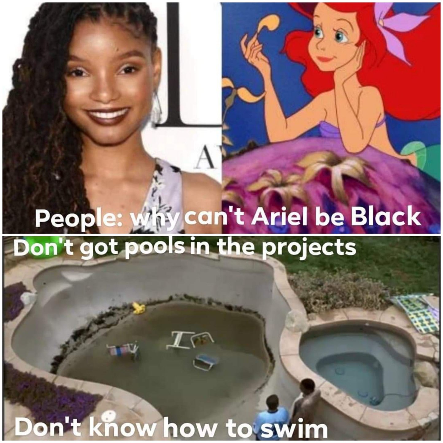 Black People Can't Swim - meme