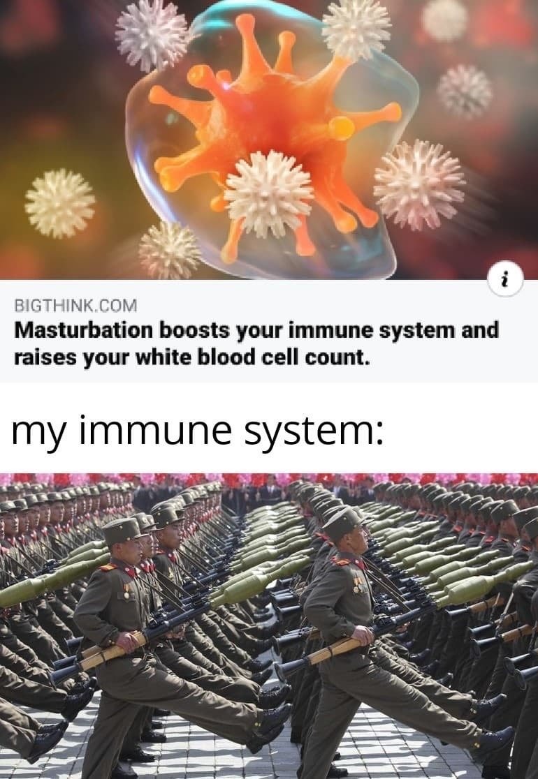 IMMUNE SYSTEM STRONG LIKE TURNIP VODKA AND DURABLE LIKE RUSSIAN WOMAN - meme