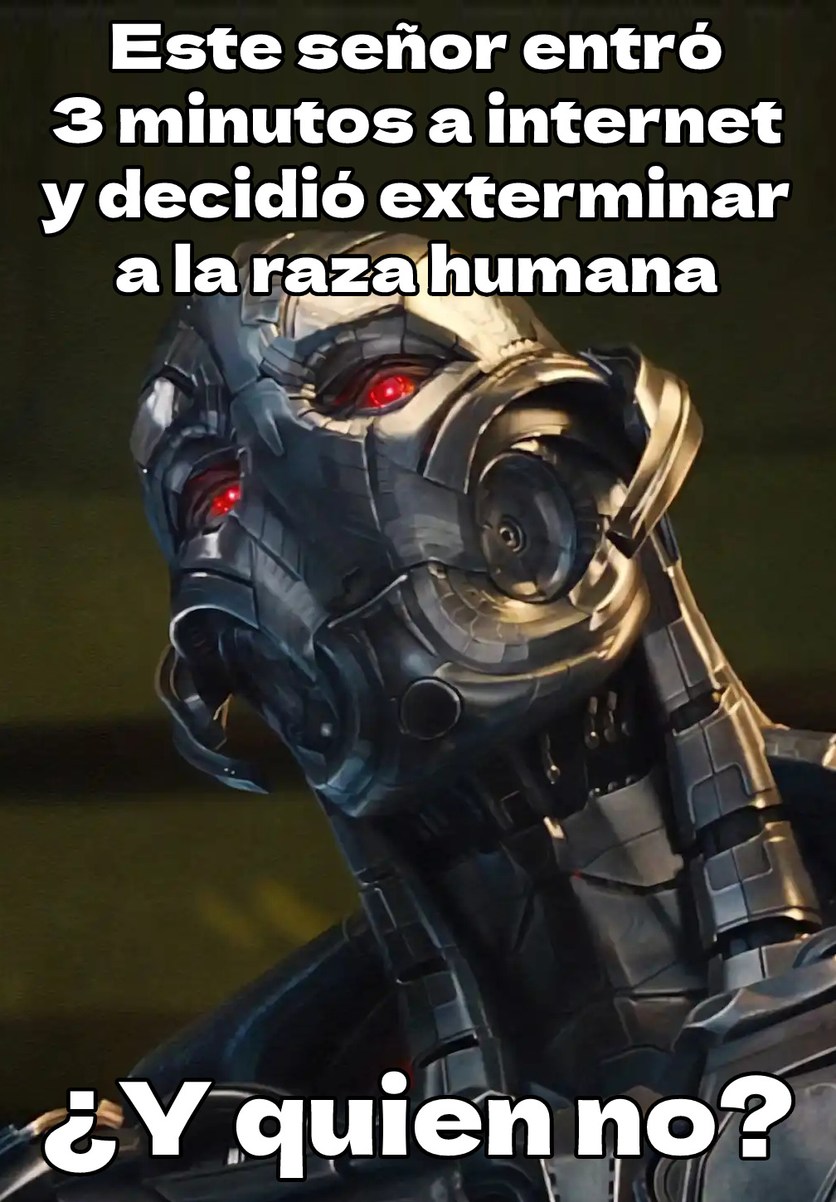 Ultron x Optimus Prime: todo el líquido de freno - meme