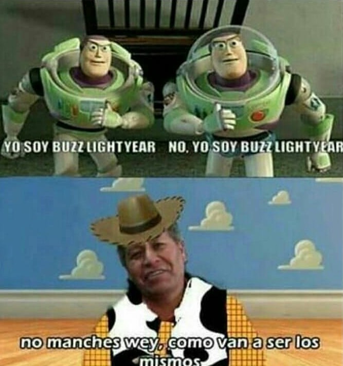 El título es Buzz Lightyear - meme