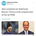 Doria ensina Neymar a ter uma boa ereção