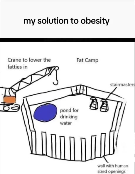 Solution to obesity - meme