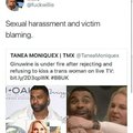 Trans = sexual harassment free pass