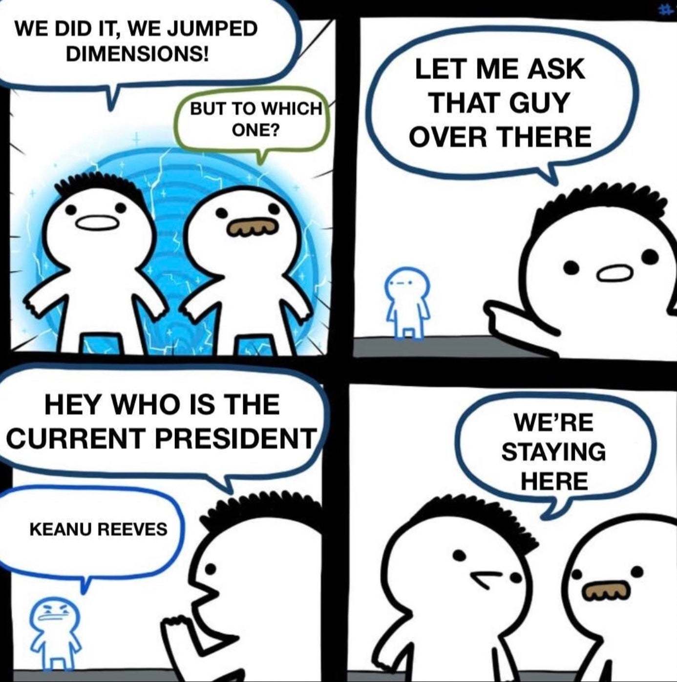 Simplicity incarnate Keanu - meme