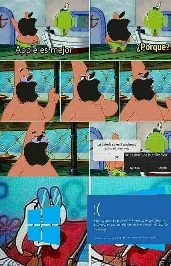 Android apple y windows - meme
