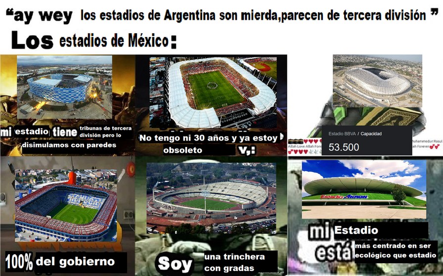 Chivas besto estadio de México - meme