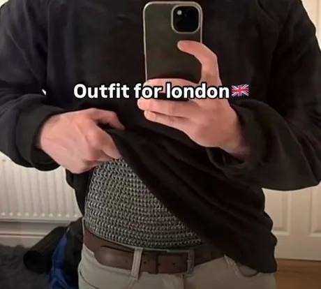Outfit for London: raincoat, sarcasm, existential dread - meme