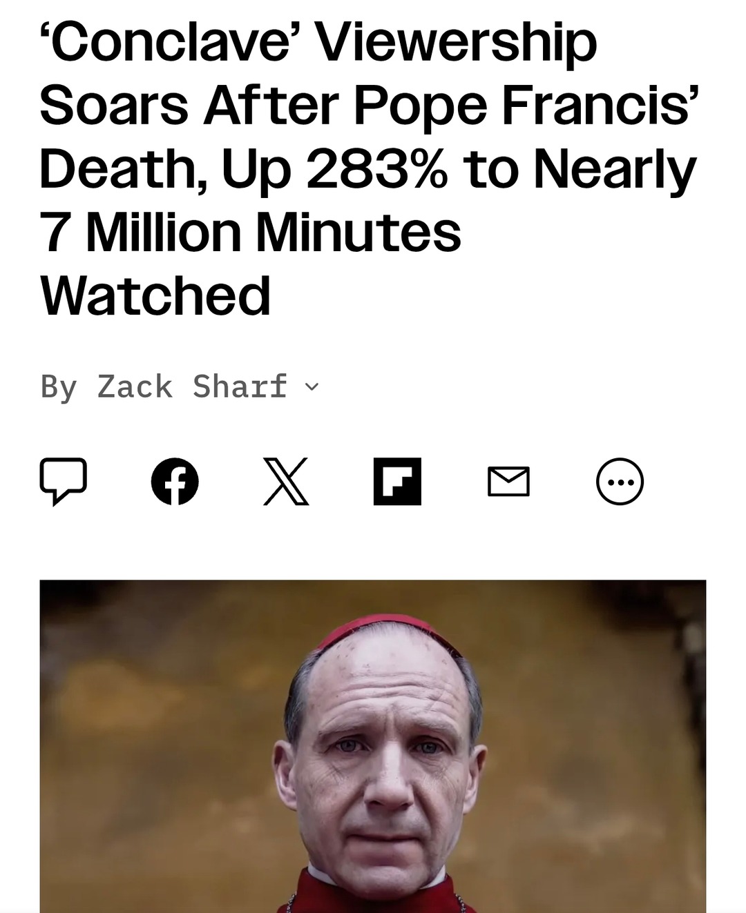 The Pope passed and ‘Conclave’ turned into Netflix gold - meme