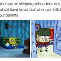 Skipping school for a day