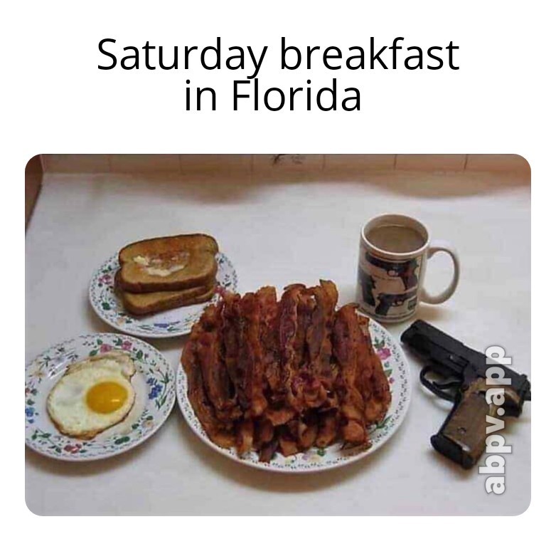 Breakfast in Florida - meme
