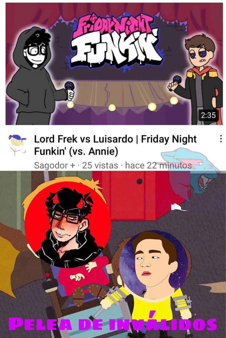 Luisardo es un pendejo y Lord Frek depende al extremo de las polémicas para seguir vigente - meme