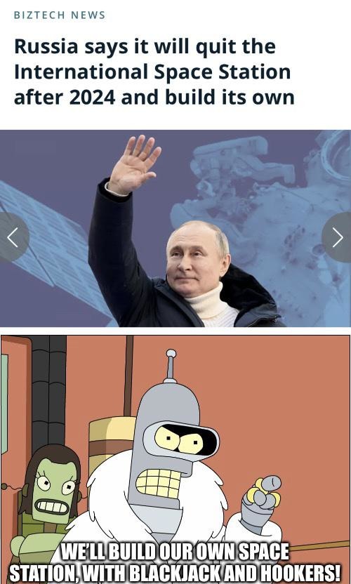 Russia will build their own space station - meme
