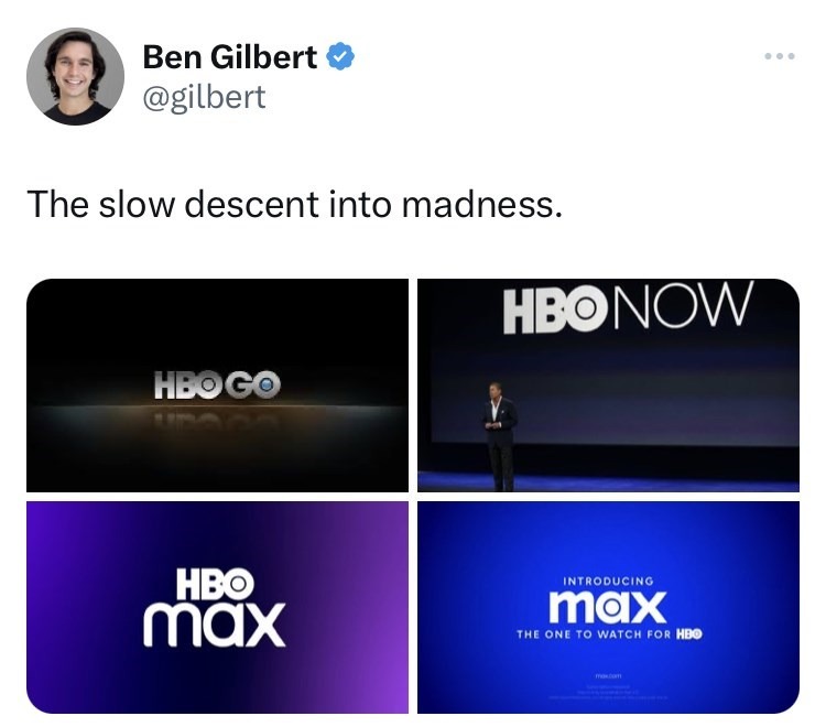 HBO Max is Max now - meme