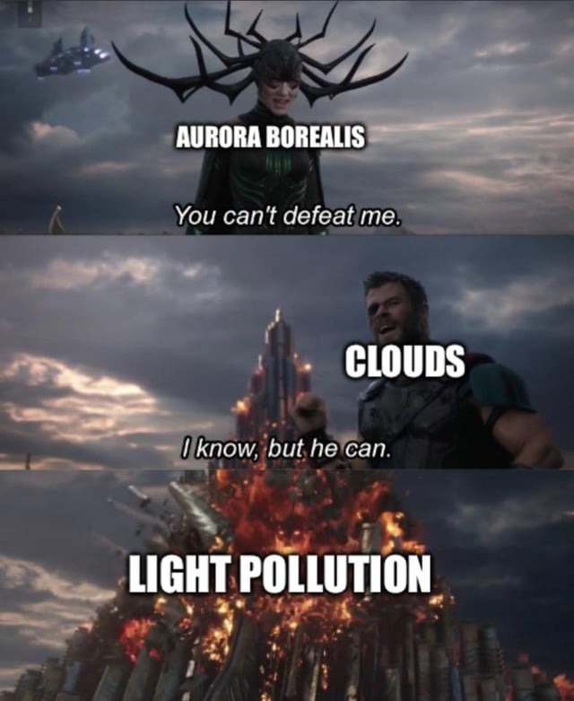 Aurora borealis meme