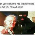 Rob the place hungry