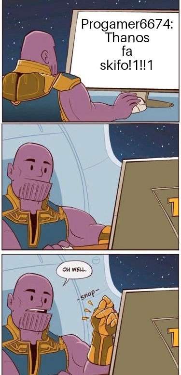 Non far arrabbiare Thanos - meme