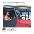 Jeep driving itself