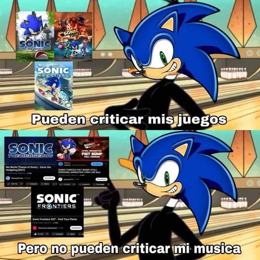Musica de Sonic = God - meme