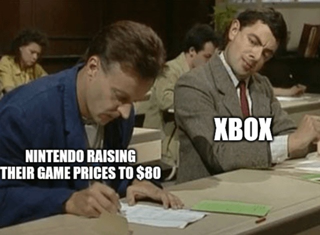 Xbox and Nintendo really said $80 is the new normal - meme