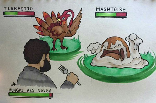 The only battle happening on turkey day - meme