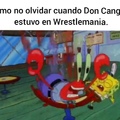 Prueba de que don Cangrejo estuvo en Wrestlemania