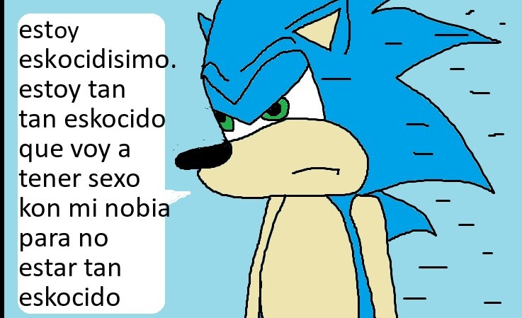 Sonic esta escocido - meme