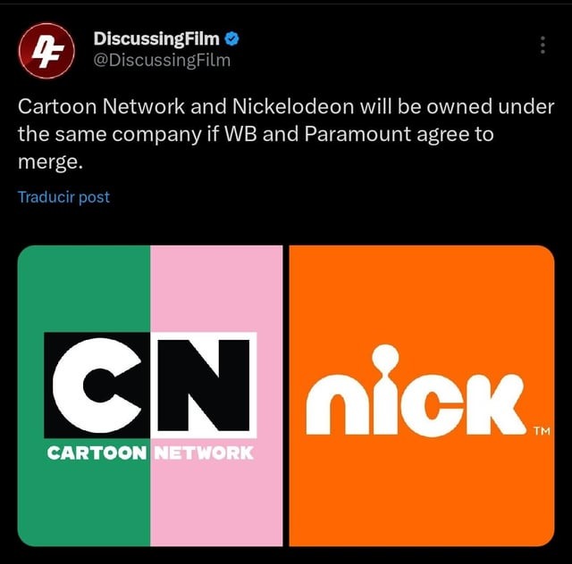Cartoon Network y Nickelodeon se fusionan - meme