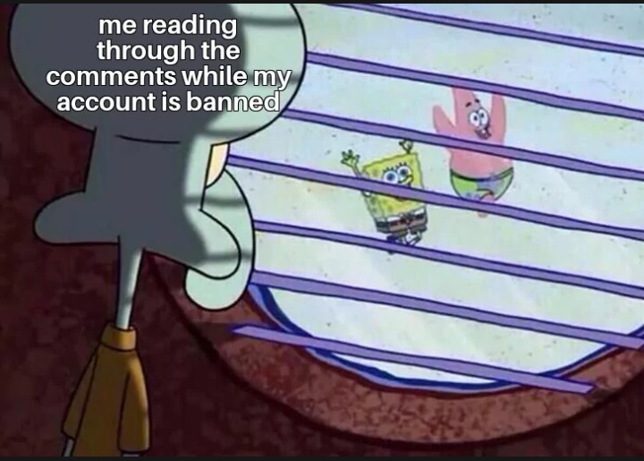 Back from a ban. All my comments have been deleted. What gives? - meme