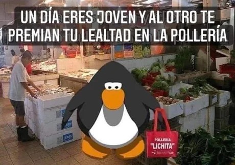 Premio por lealtad a la pollería - meme