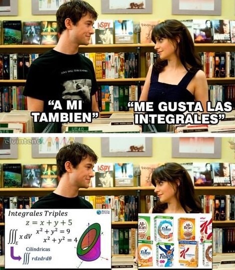 me gustan las integrales - meme