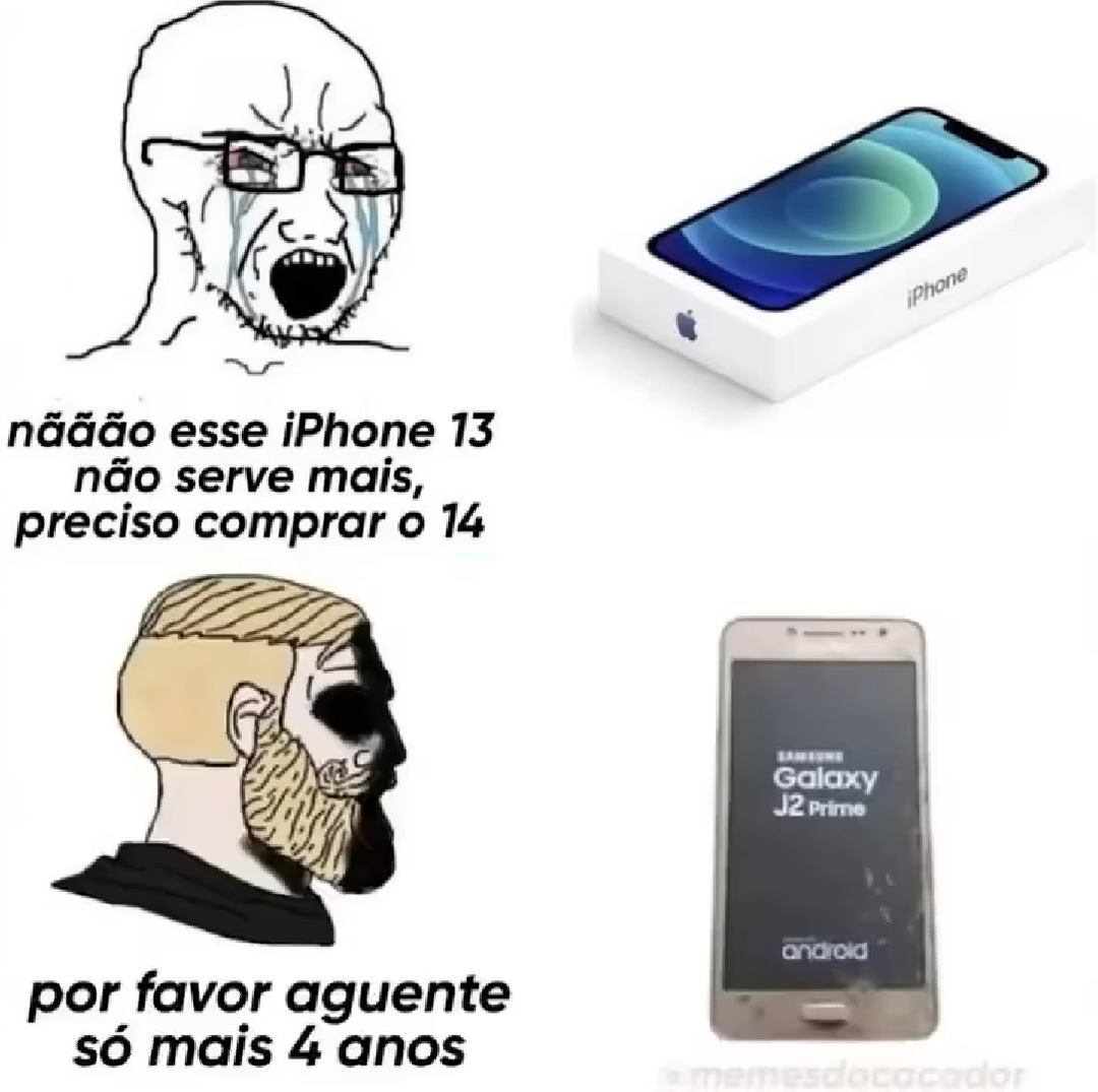 iPhone Novo É Coisa De Beta - meme