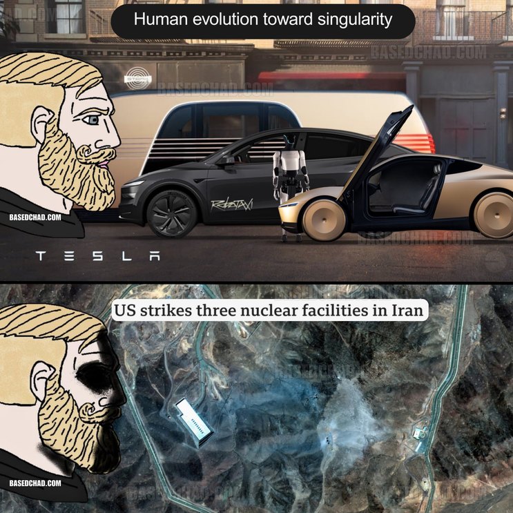 Human evolution toward singularity - meme