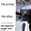 He need his super suit
