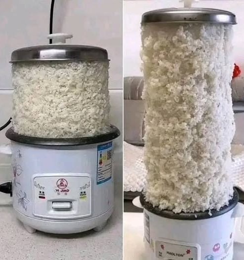 Me sobró arroz, quieren? - meme