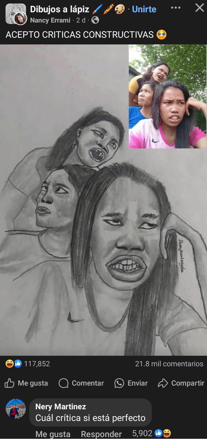 Dibujos hiperrealistas: - meme
