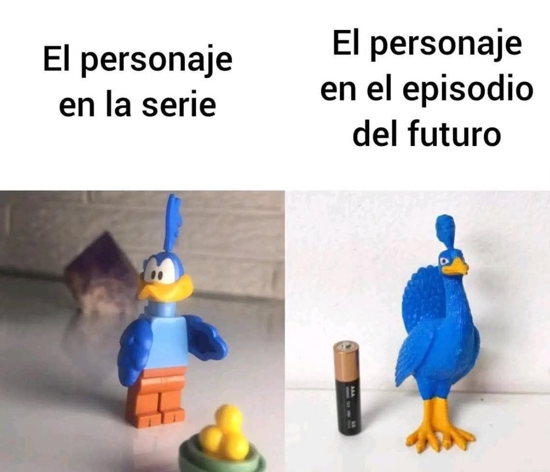 Ese personaje que viaja en el tiempo y se vuelve raro - meme